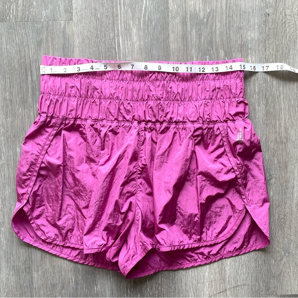 Free People Movement Pink Running Shorts Flowy Athletic High Rise Lined Medium - Picture 7 of 8